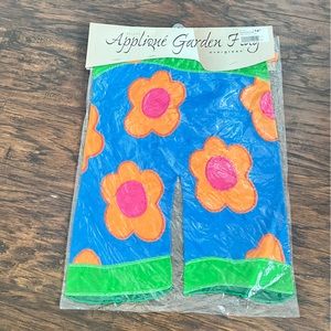 Evergreen summer swim trunks appliqué garden flag